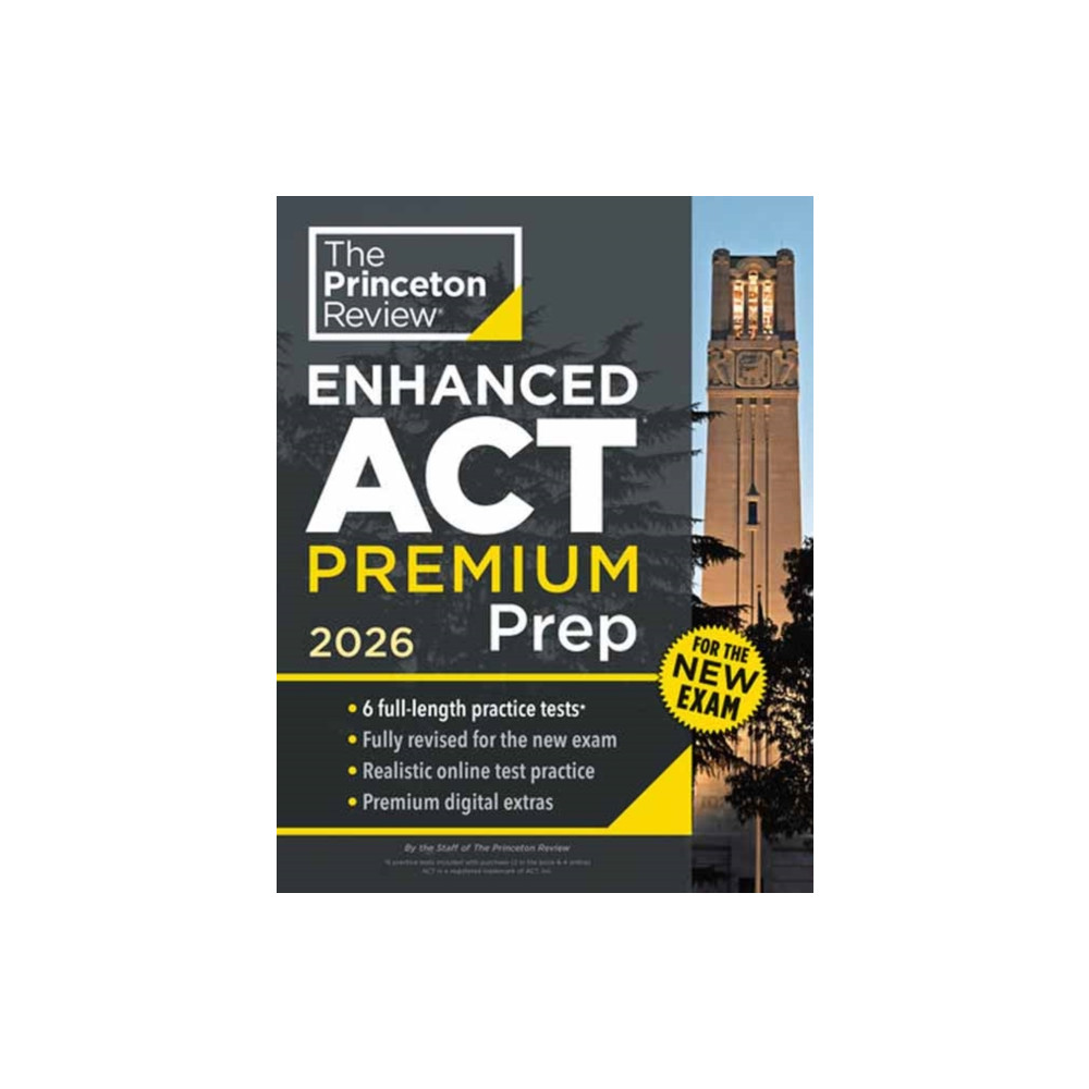 Produktbild för Princeton Review Enhanced ACT Premium Prep, 2026 (häftad, eng)