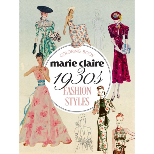 Rockpool Publishing Marie Claire 1930s Fashion Styles Coloring Book (häftad, eng)