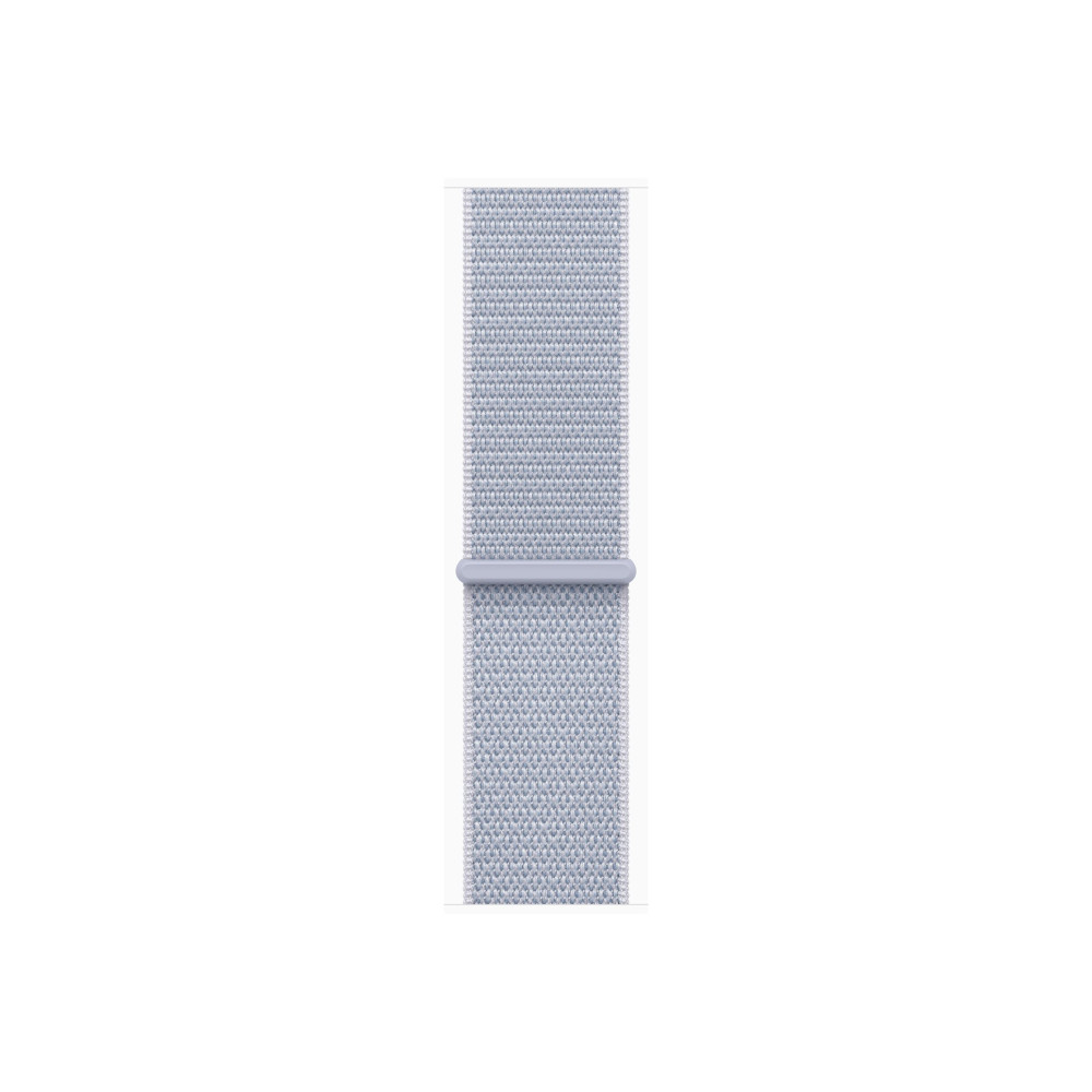 Produktbild för Apple Watch Series 10 (GPS) - silveraluminium - smart klocka med sportögla - blå moln - 64 GB