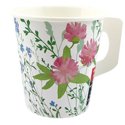 HUHTAMAKI Pappersbägare Flora handtag 17,5cl 80/fp