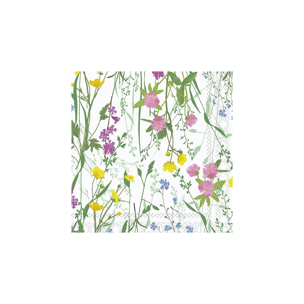 Produktbild för Servett Flora 2-lags 33x33cm 20/fp