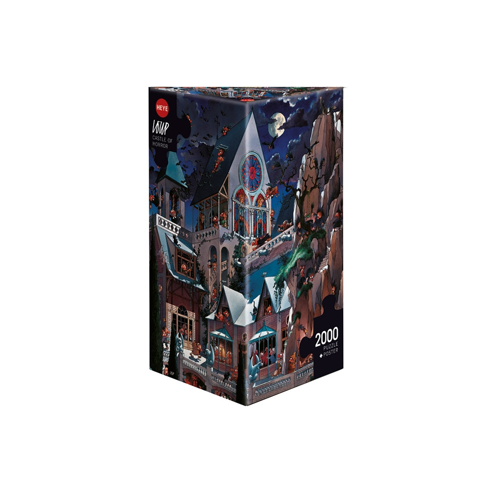 Produktbild för Triangular, Castle of Horror, Pussel, 2000 bitar, Heye