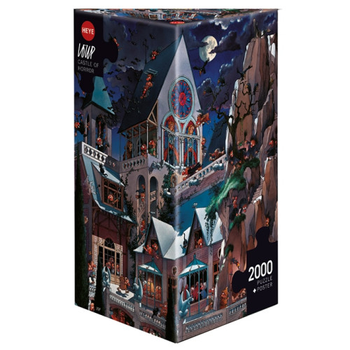 HEYE Triangular, Castle of Horror, Pussel, 2000 bitar, Heye