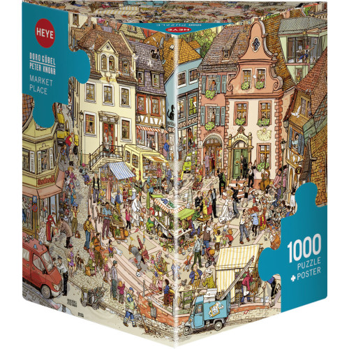 HEYE Triangular, Market Place, Pussel 1000 bitar, Heye