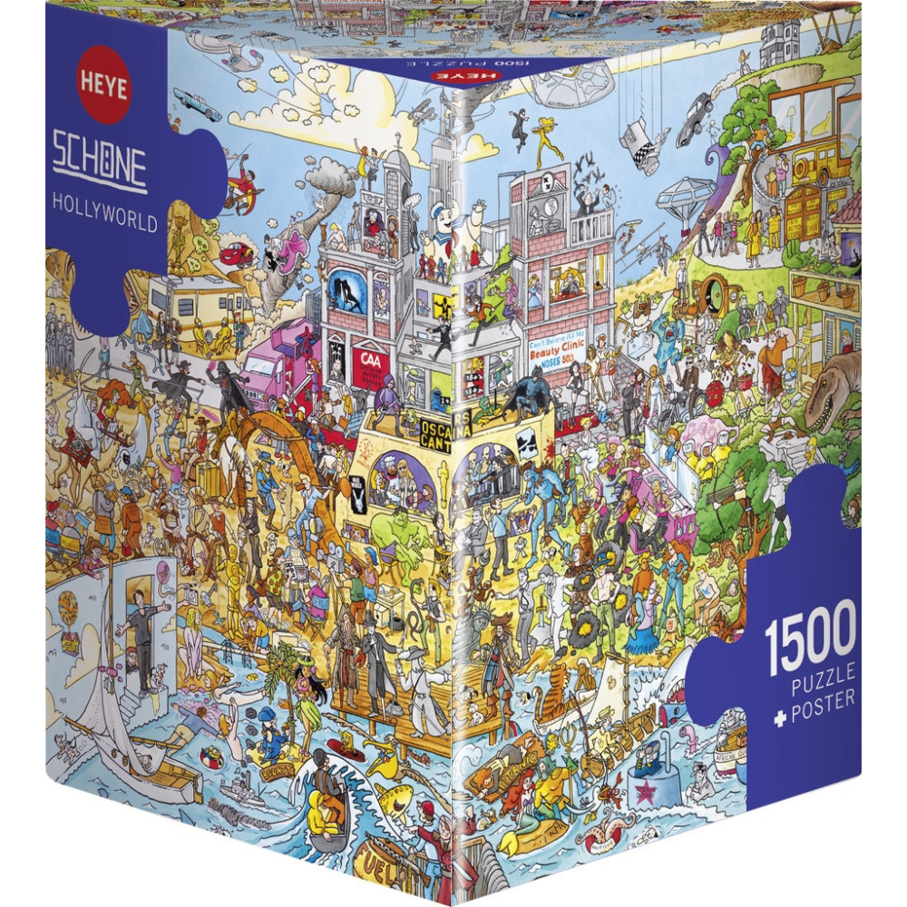Produktbild för Triangular, Hollyworld, Pussel, 1500 bitar, Heye