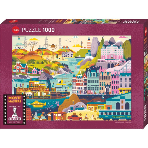 HEYE Movie Masters, Wes Anderson Films, Pussel, 1000 bitar Heye