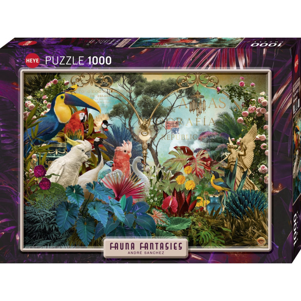 Produktbild för Fauna Fantasies, Birdiversity, Pussel, 1000 bitar, Heye