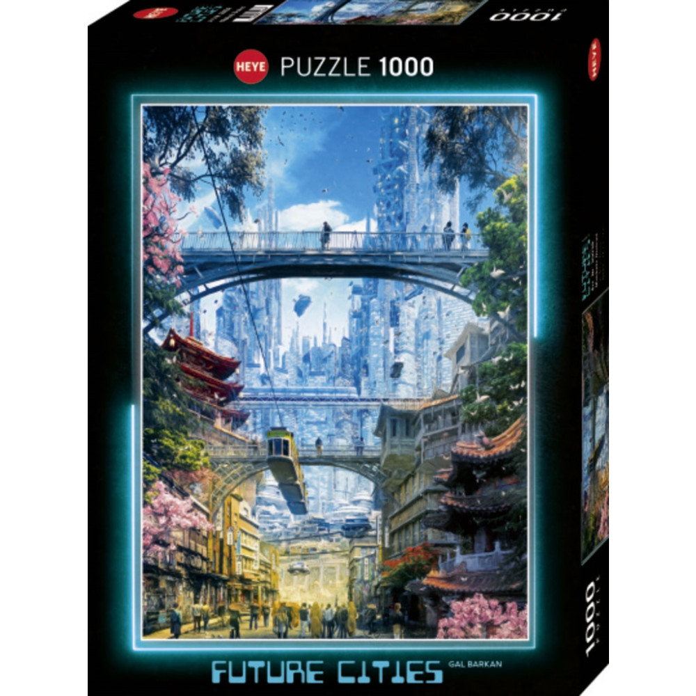 Produktbild för Future Cities, Markets District, Pussel, 1000 bitar, Heye
