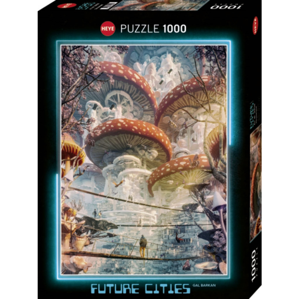 Produktbild för Future Cities, Shroomland, Pussel, 1000 bitar, Heye