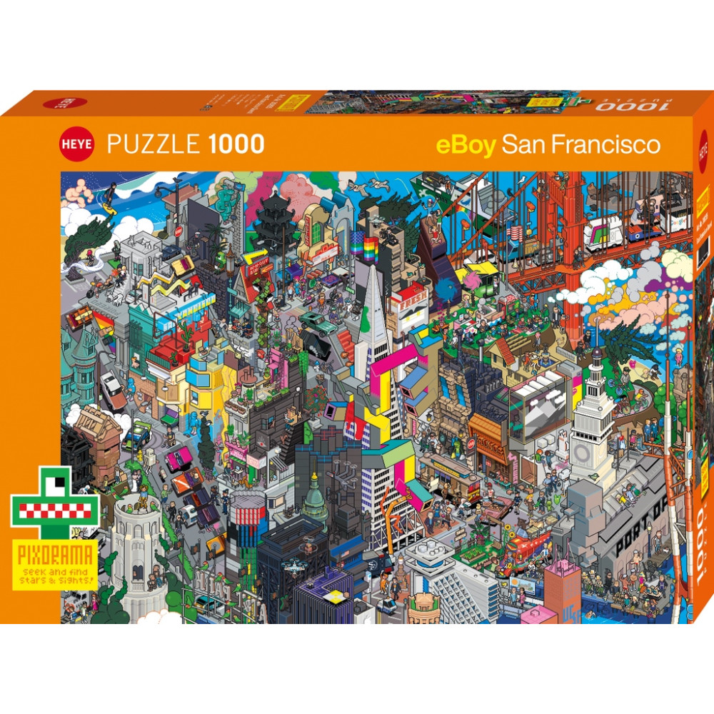 Produktbild för Pixorama, San Francisco Quest, Pussel, 1000 bitar, Heye