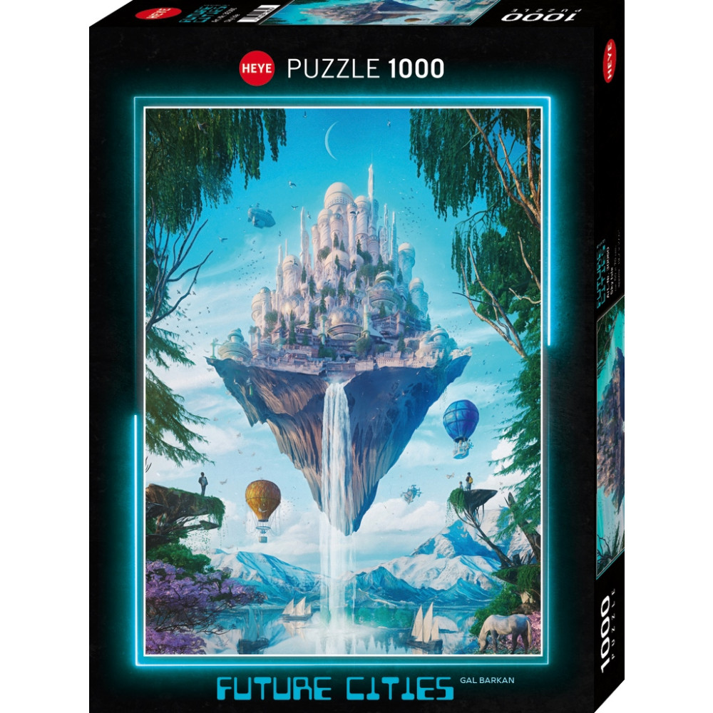 Produktbild för Future Cities, Sky Isle, Pussel, 1000 bitar, Heye