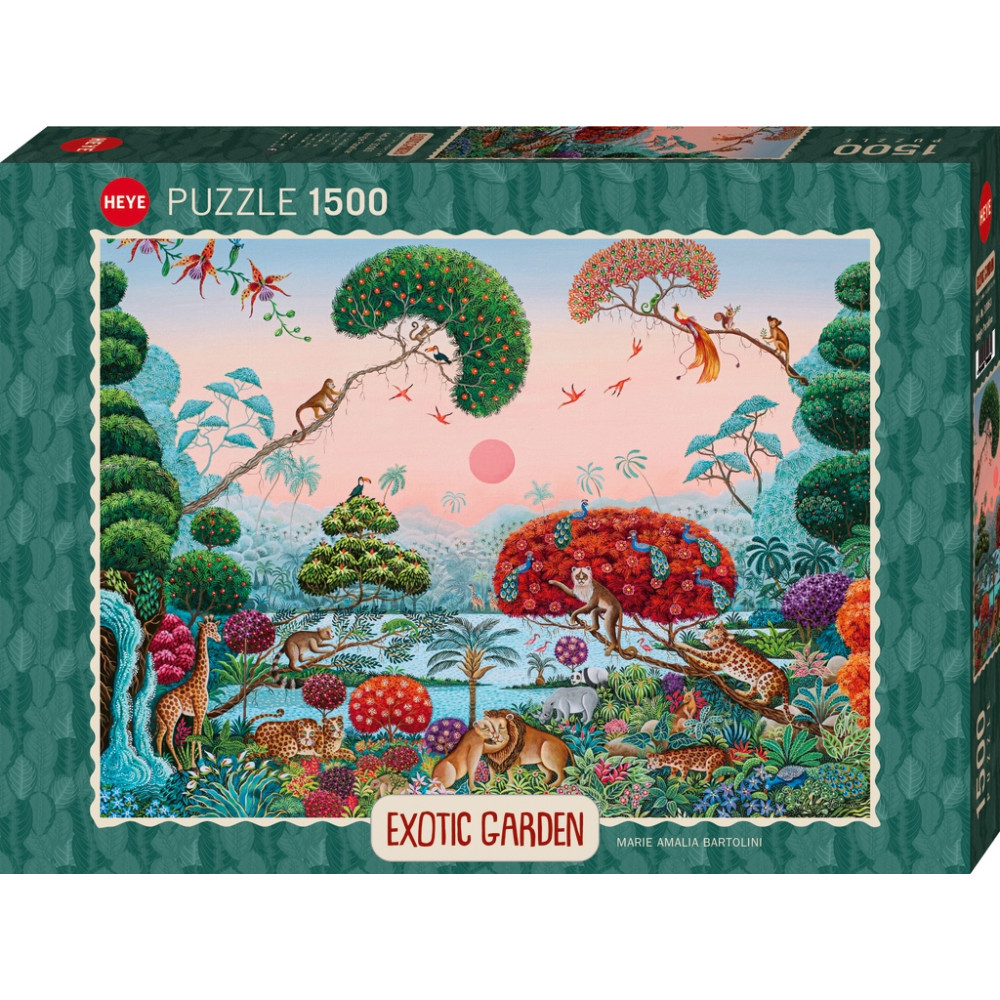 Produktbild för Exotic Garden, Jungle Paradise, Pussel, 1500 bitar, Heye