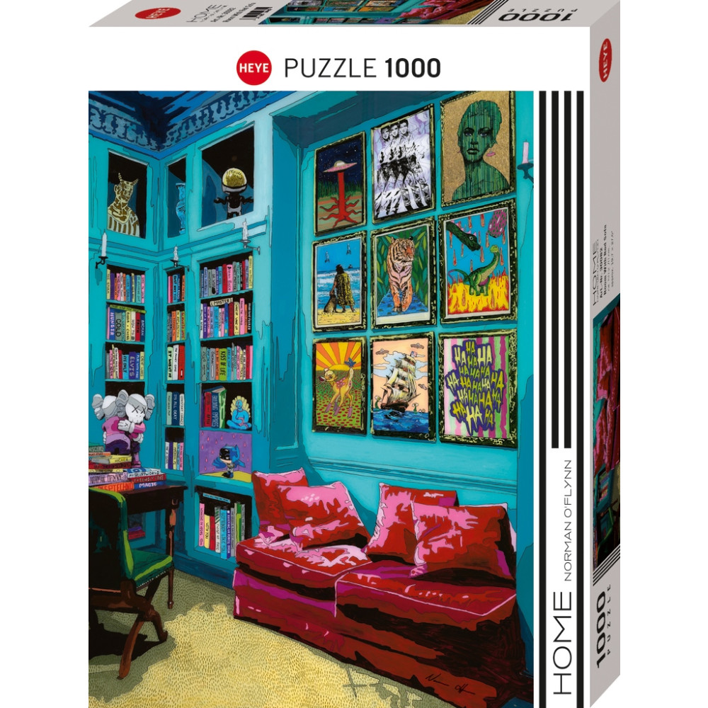 Produktbild för Room with Red Sofa, Pussel, 1000 bitar, Heye