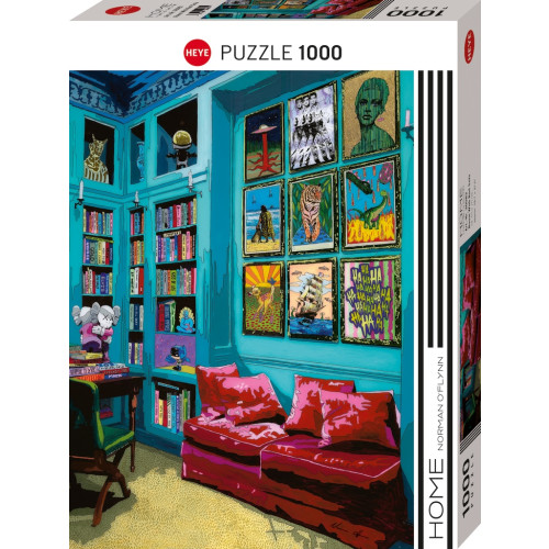 HEYE Room with Red Sofa, Pussel, 1000 bitar, Heye