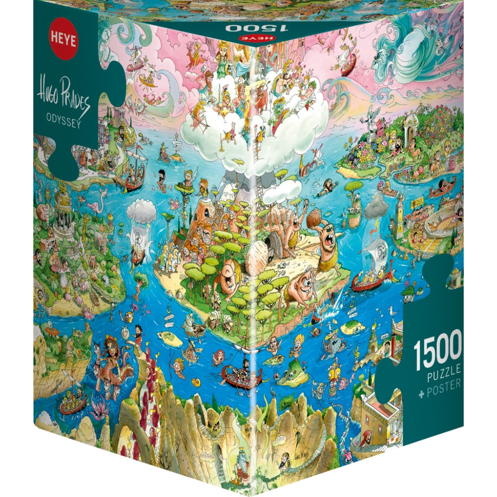 Produktbild för Triangular, Odyssey, Pussel, 1500 bitar, Heye