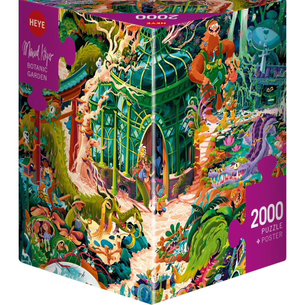 Produktbild för Triangular, Botanic Garden, Pussel, 2000 bitar, Heye