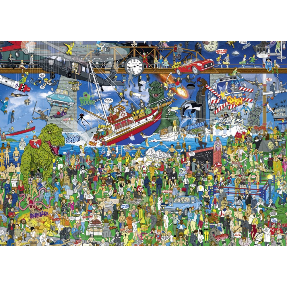 Produktbild för Mishmash, Movie History, Pussel, 2000 bitar, Heye