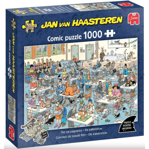 Jumbo Jan van Haasteren Pussel - Kattenshow 1000 bitar