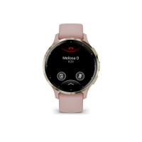 Produktbild för Garmin Venu 3S - puderrosa - smart klocka med band - 8 GB