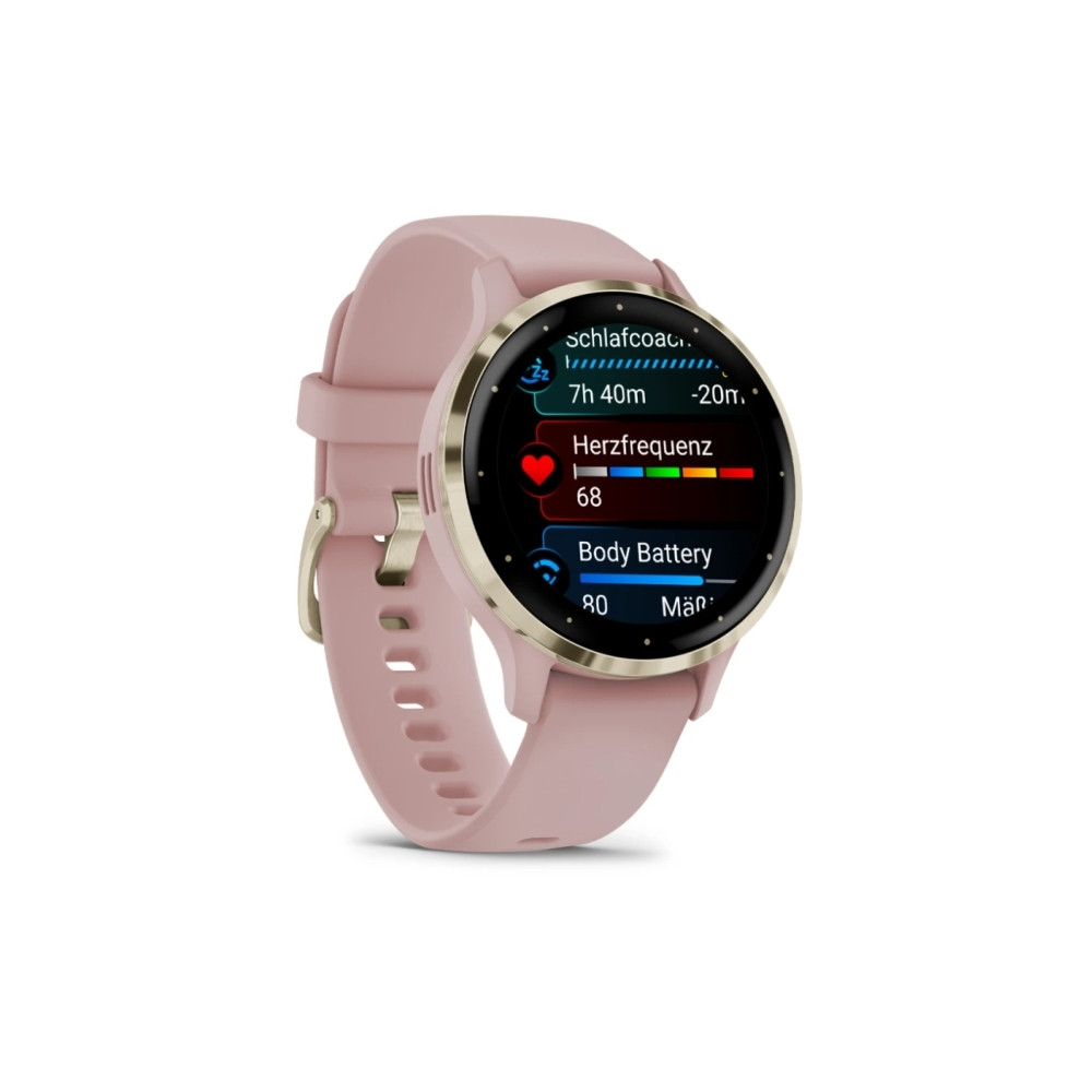 Produktbild för Garmin Venu 3S - puderrosa - smart klocka med band - 8 GB