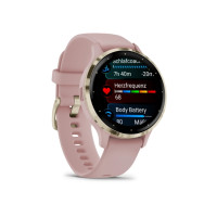 Produktbild för Garmin Venu 3S - puderrosa - smart klocka med band - 8 GB