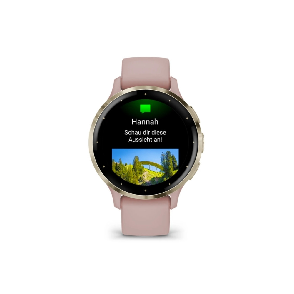Produktbild för Garmin Venu 3S - puderrosa - smart klocka med band - 8 GB
