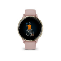 Produktbild för Garmin Venu 3S - puderrosa - smart klocka med band - 8 GB