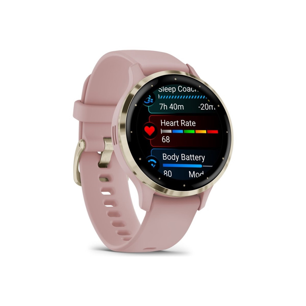 Produktbild för Garmin Venu 3S - puderrosa - smart klocka med band - 8 GB