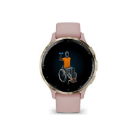 Produktbild för Garmin Venu 3S - puderrosa - smart klocka med band - 8 GB