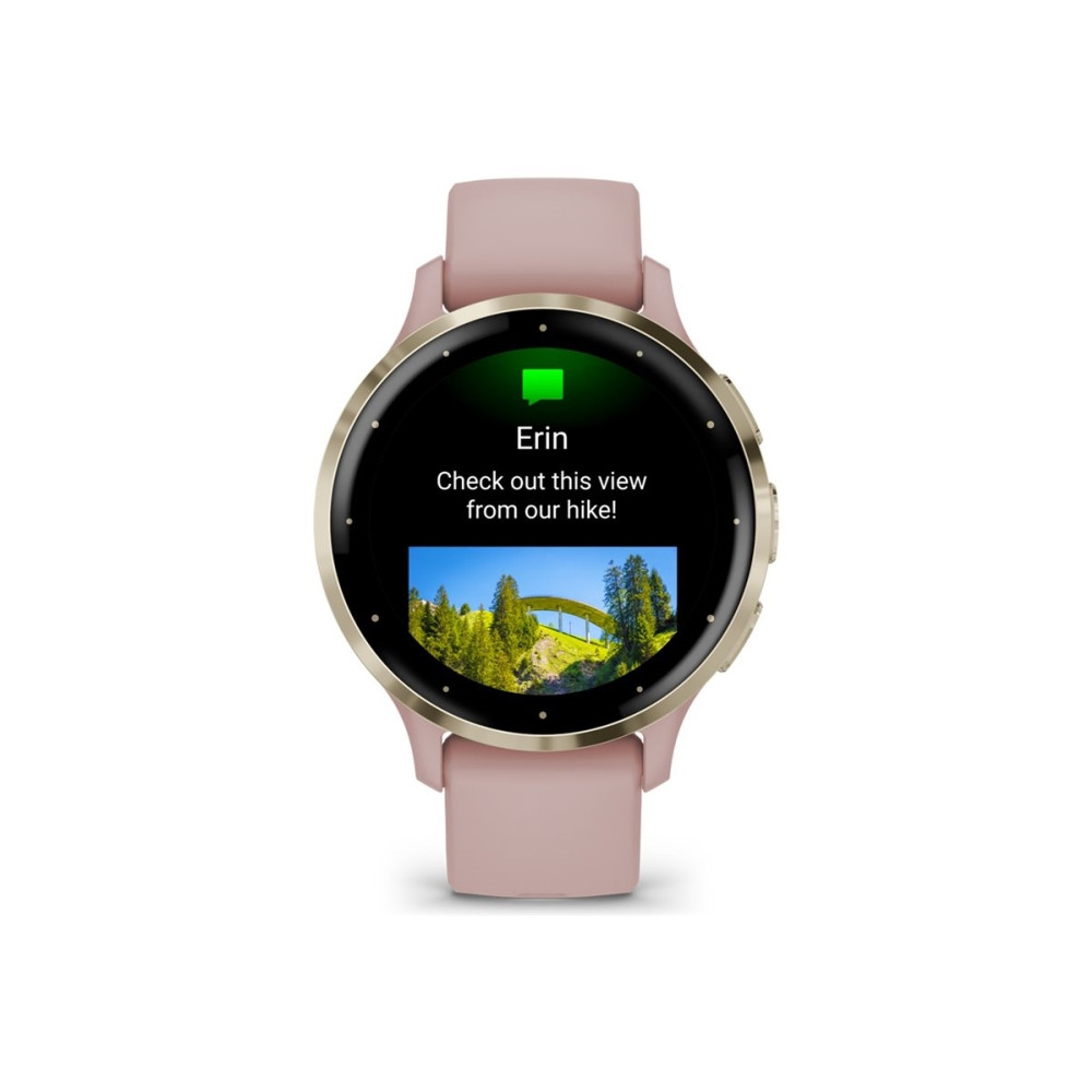 Produktbild för Garmin Venu 3S - puderrosa - smart klocka med band - 8 GB