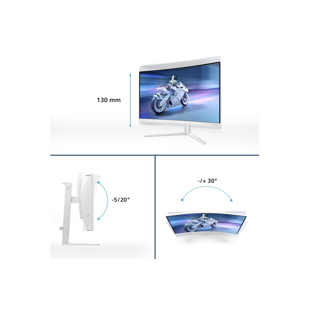 Produktbild för Philips Evnia 5000 32M2C5501 - LED-skärm - böjd - QHD - 32" - HDR