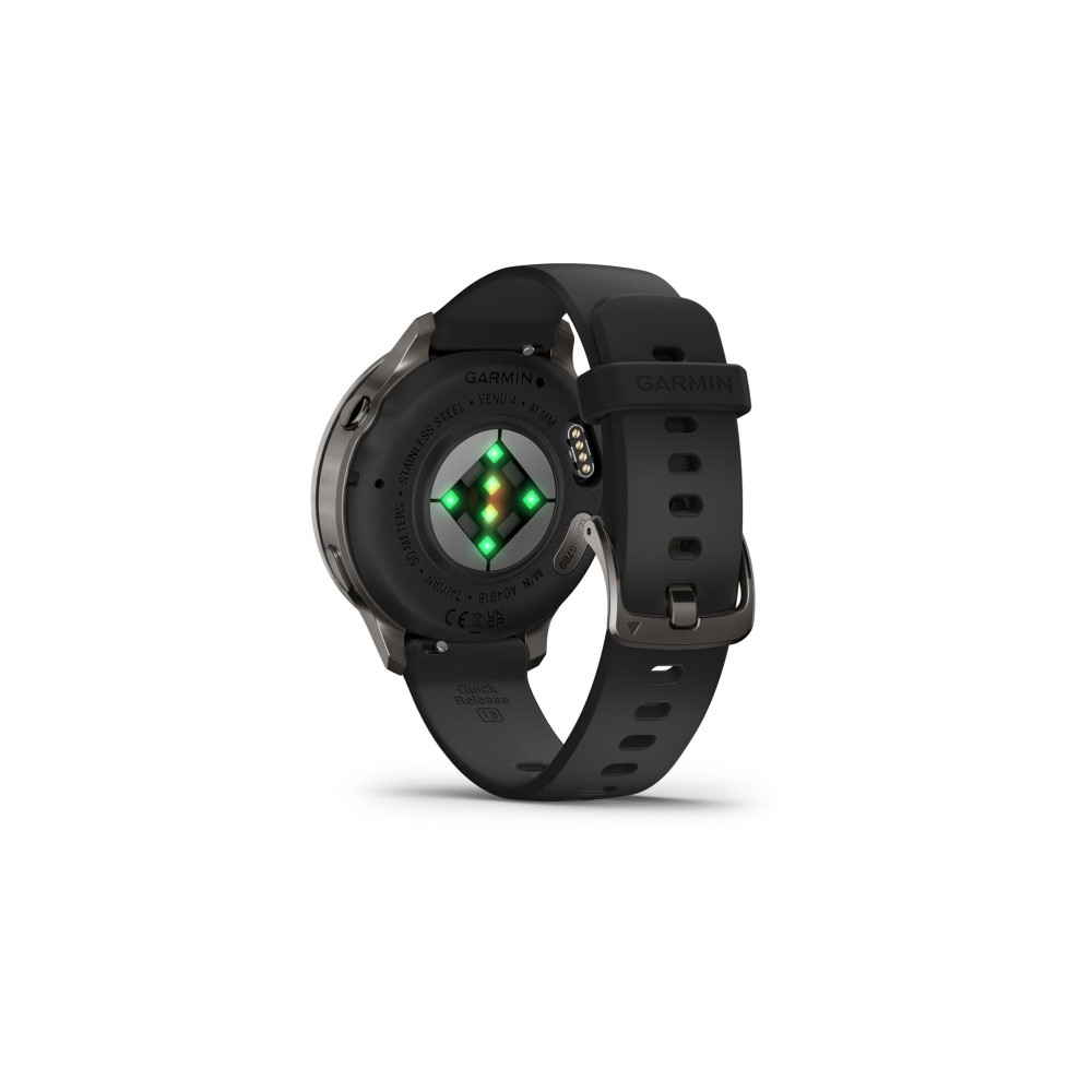 Produktbild för Garmin Venu 4 - skiffer - smart klocka med band - svart - 8 GB