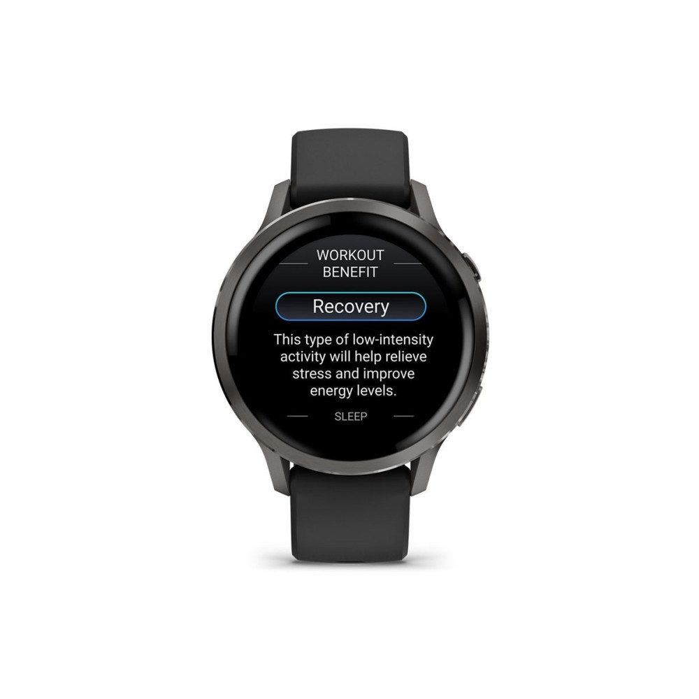 Produktbild för Garmin Venu 4 - skiffer - smart klocka med band - svart - 8 GB