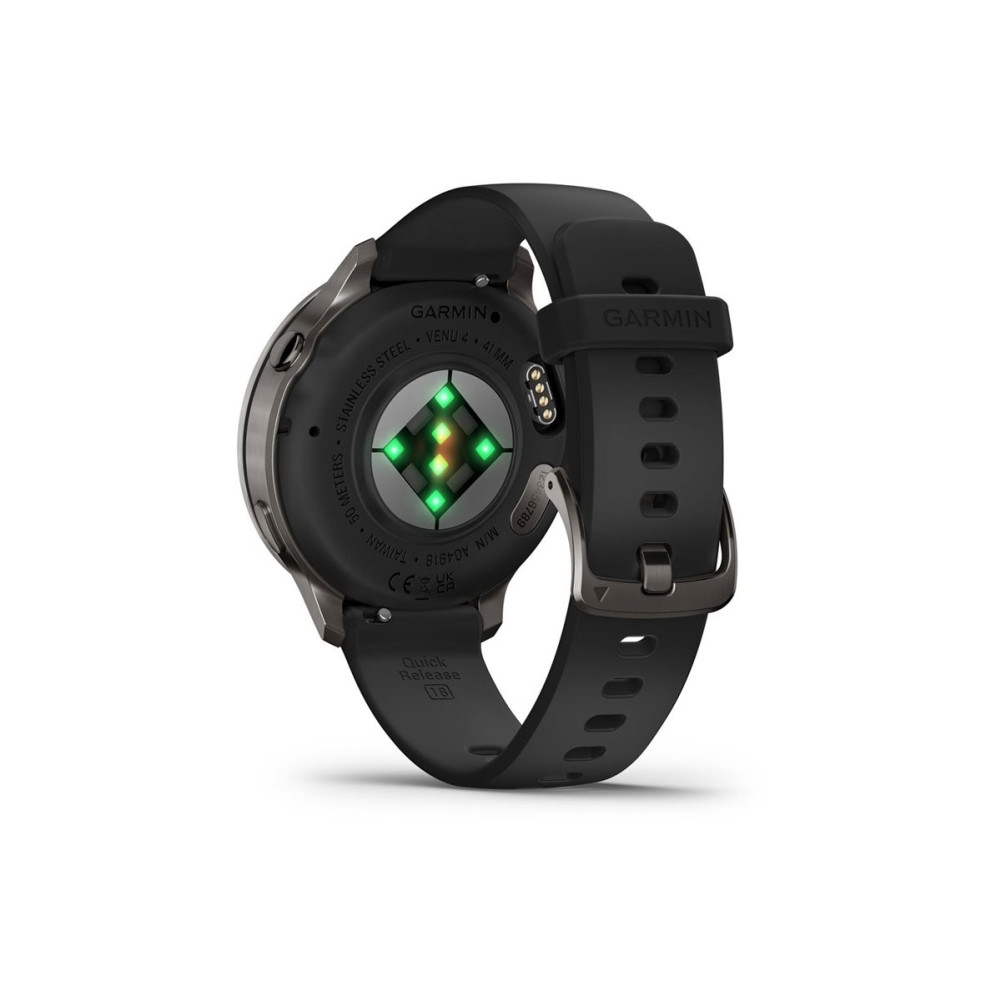Produktbild för Garmin Venu 4 - skiffer - smart klocka med band - svart - 8 GB