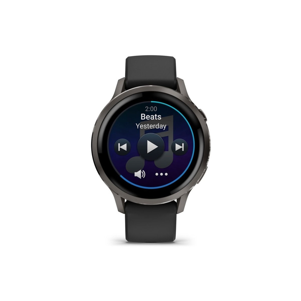 Produktbild för Garmin Venu 4 - skiffer - smart klocka med band - svart - 8 GB