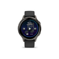 Produktbild för Garmin Venu 4 - skiffer - smart klocka med band - svart - 8 GB
