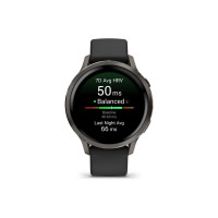 Produktbild för Garmin Venu 4 - skiffer - smart klocka med band - svart - 8 GB
