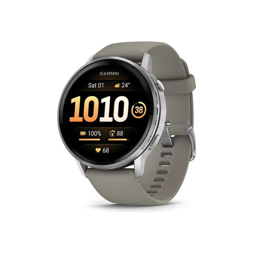 Garmin Garmin Venu 4 - silver - smart klocka med band - silvergrå - 8 GB