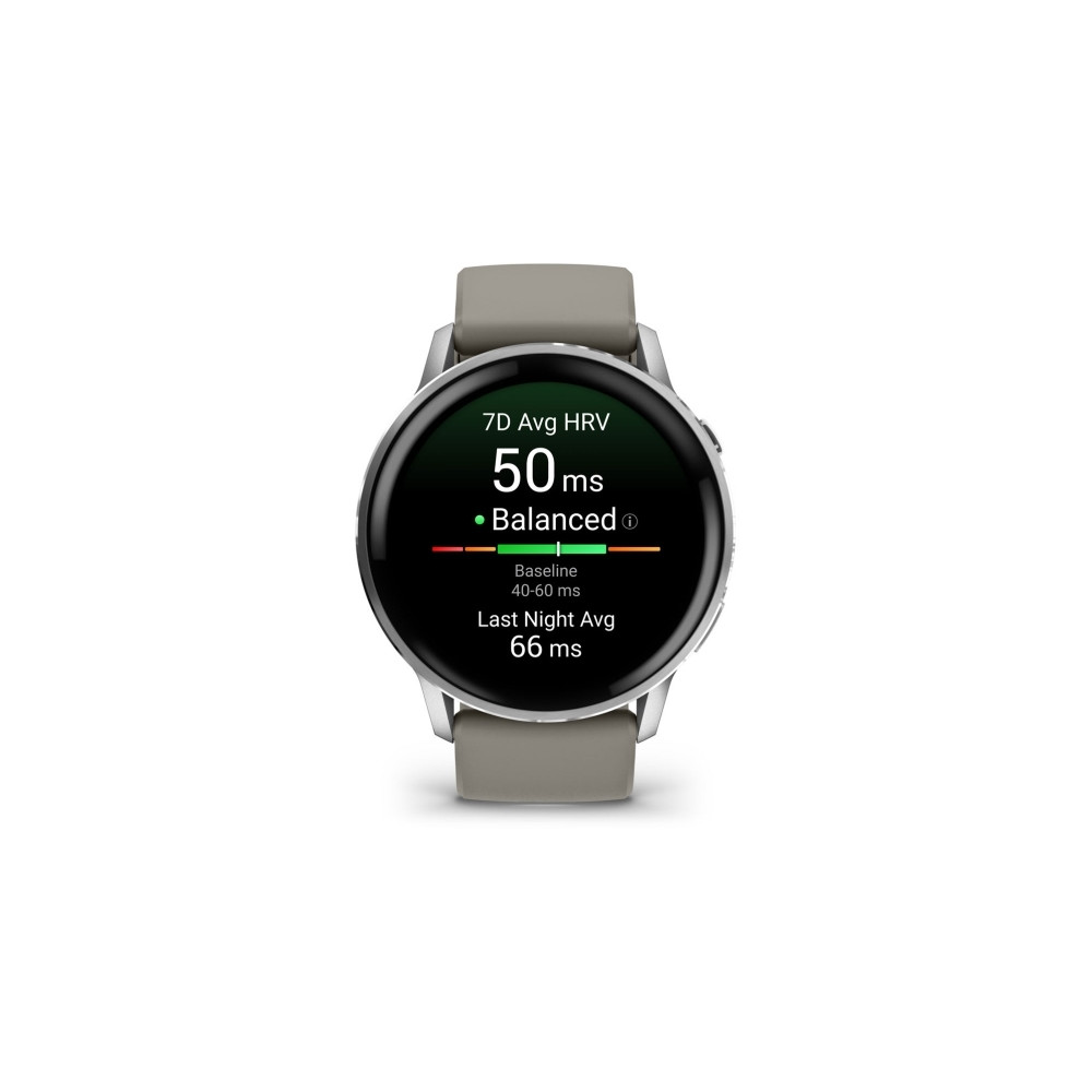 Produktbild för Garmin Venu 4 - silver - smart klocka med band - silvergrå - 8 GB
