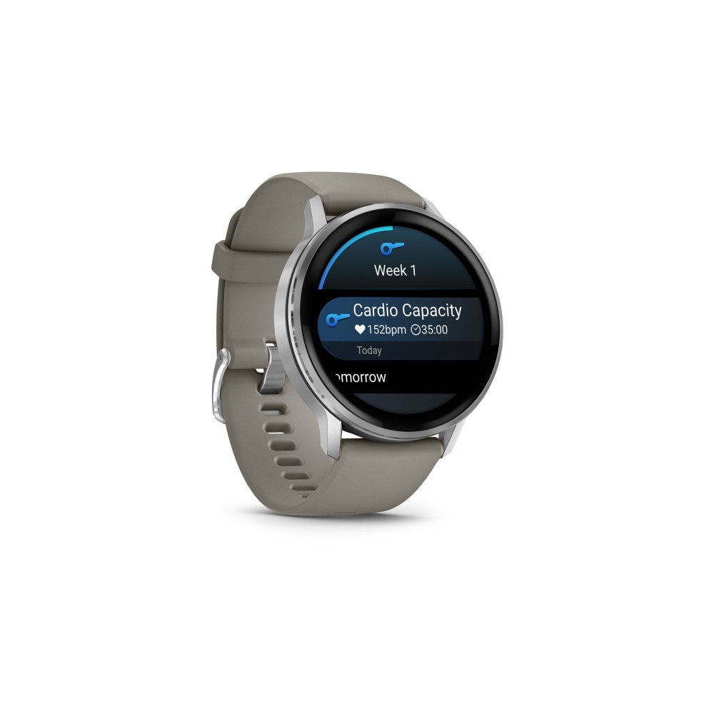 Produktbild för Garmin Venu 4 - silver - smart klocka med band - silvergrå - 8 GB