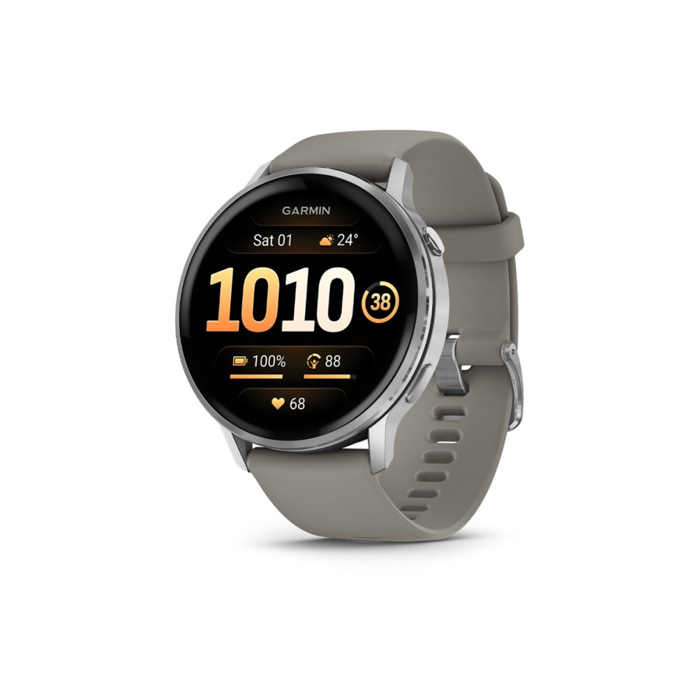 Produktbild för Garmin Venu 4 - silver - smart klocka med band - silvergrå - 8 GB