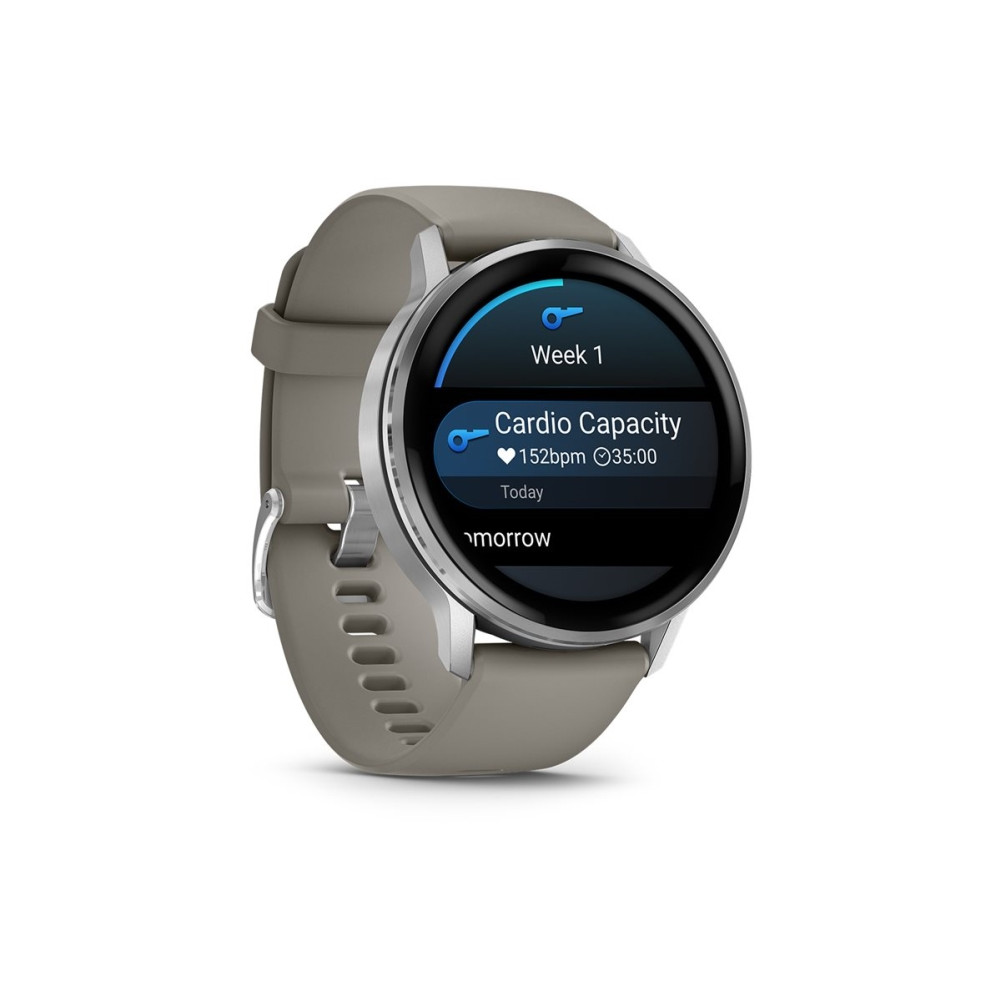 Produktbild för Garmin Venu 4 - silver - smart klocka med band - silvergrå - 8 GB