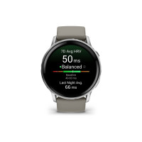 Produktbild för Garmin Venu 4 - silver - smart klocka med band - silvergrå - 8 GB