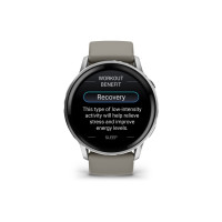 Produktbild för Garmin Venu 4 - silver - smart klocka med band - silvergrå - 8 GB