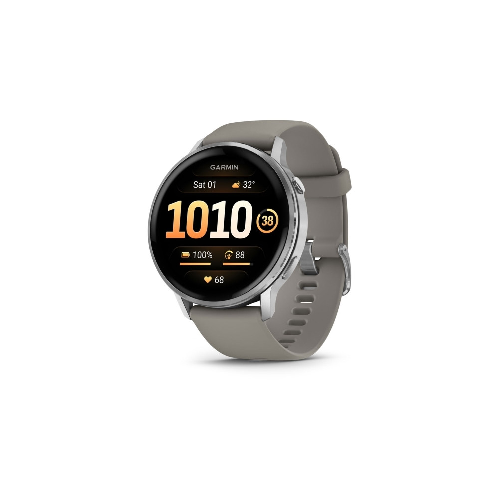 Produktbild för Garmin Venu 4 - silver - smart klocka med band - silvergrå - 8 GB