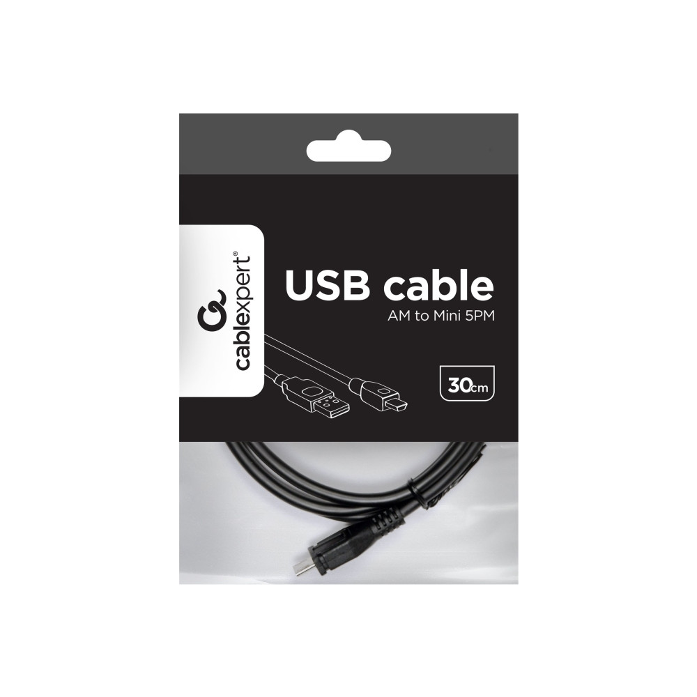 Produktbild för Gembird CCP-USB2-AM5P-1 - USB-kabel - mini-USB typ B till USB - 30 cm