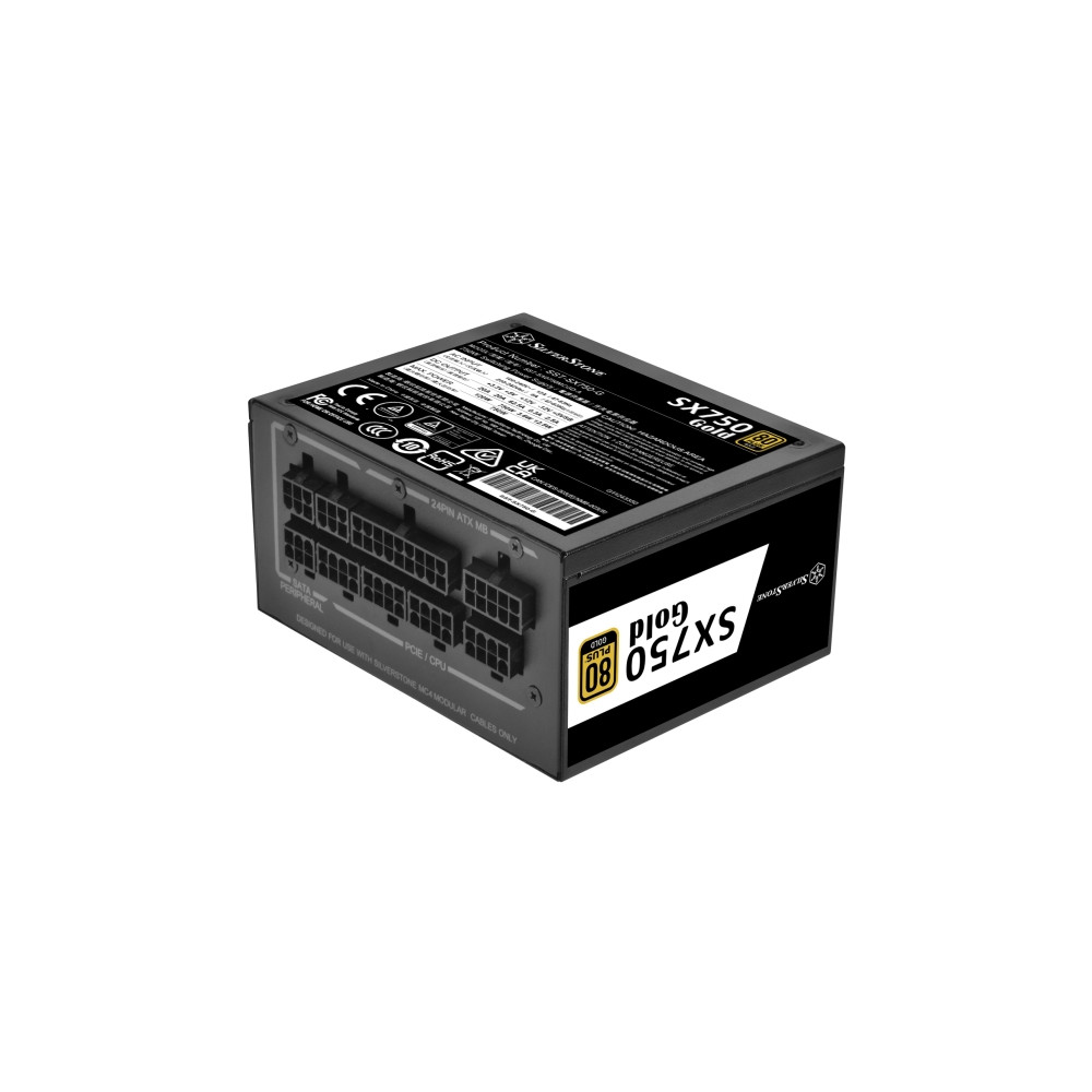 Produktbild för SilverStone SST-SX750-G 80 PLUS Gold, modulärt