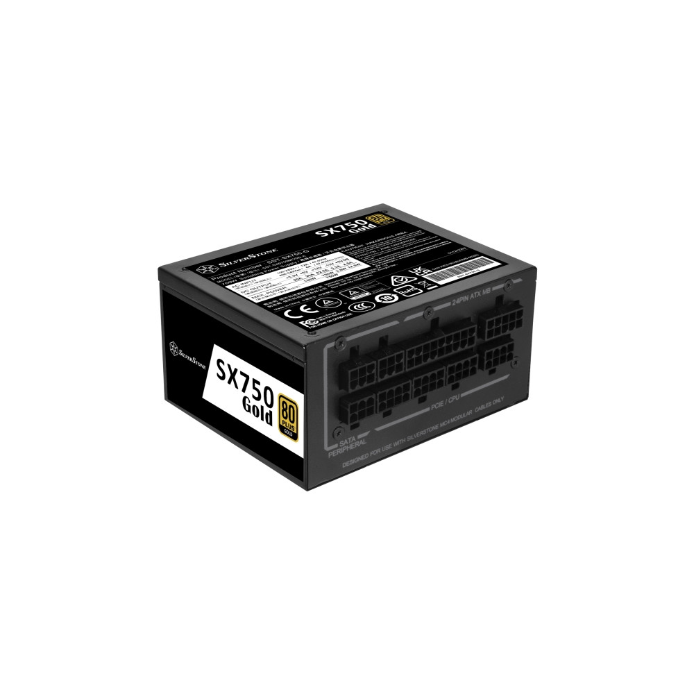 Produktbild för SilverStone SST-SX750-G 80 PLUS Gold, modulärt