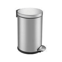 Produktbild för Pedalhink, EKO Luna, matt stål, rostfritt stål, 3 l, med inn...