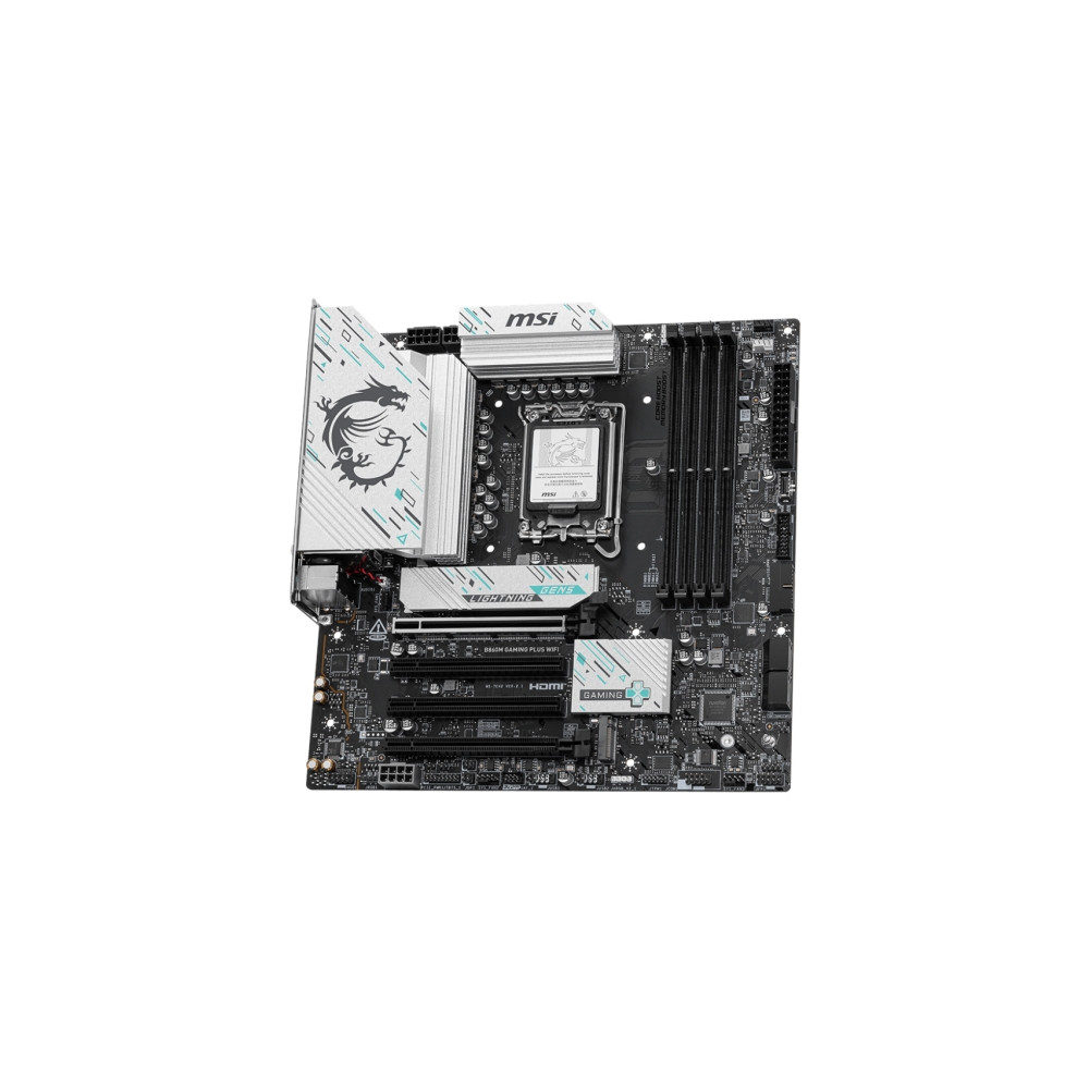 Produktbild för MSI B860M GAMING PLUS WIFI - moderkort - micro AT - LGA1851-uttag - B860